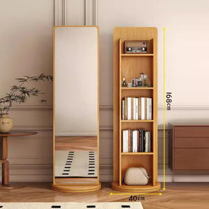 Giá sách đa chức năng hiện đại với gương sàn đầy đủ thủ công để lưu trữ và trang trí nhà - Product Image 4