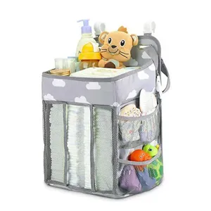 Sac de rangement suspendu multifonctionnel avec poches, grande capacité, pochette de rangement de chevet pour articles ménagers divers - Product Image 1