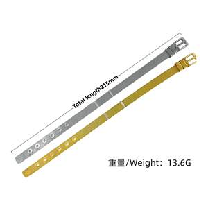 <span class=keywords><strong>Bracelet</strong></span> de montre en acier inoxydable de luxe <span class=keywords><strong>personnalisé</strong></span> avec des lettres initiales, vente en gros à prix réduit - Product Image 4