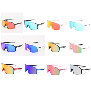 Gafas de sol polarizadas para ciclismo, lentes de espejo con montura completa, a prueba de viento, correa ajustable, gafas deportivas multifuncionales - Product Image 4