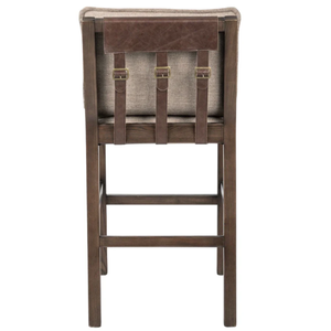 Taburete Alto Wilmington de Madera Maciza, Acolchado y Tapizado, Resistente, para Bar en Casa y Comedor - Product Image 5