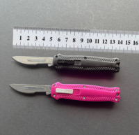 Couteau pliant multi-usages en acier à haute teneur en carbone, manche en aluminium CNC, outil utilitaire EDC pour bureau, entrepôt, camping, fournisseur OEM ODM