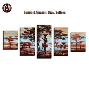 <span class=keywords><strong>5</strong></span> Bức Tranh Trừu Tượng Cho Phụ Nữ Châu Phi Để Trang Trí Nhà Cửa - Product Image 2