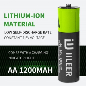 IILEER 锂电池 AA 1.5V 1200mAh 高性能快充玩具用充电电池 美国仓库有货 - Product Image 3