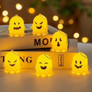 Mini lámparas fantasma LED, decoraciones de Halloween, luces que brillan en la oscuridad para fiestas, uso en interiores y exteriores del hogar - Product Image 1