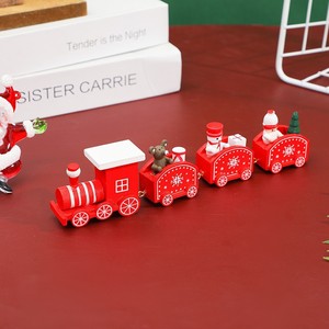 Nuevo Tren de Madera Personalizado al por Mayor 2025, Muñeco de Nieve, Osito de Peluche, Juguete Infantil, Decoración Navideña, Regalos de Navidad - Product Image 4