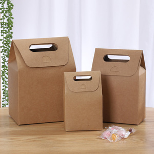 Caja de Regalo de Cartón con Asa y Ventana, Bolsa de Embalaje para Galletas, Chocolate, Dulces y Alimentos - Product Image 3