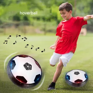 Indoor Sport Air Hover Football Game Kids Elektrische Hangende Voetbal Disk Speelgoed Met Led Light Hoverball