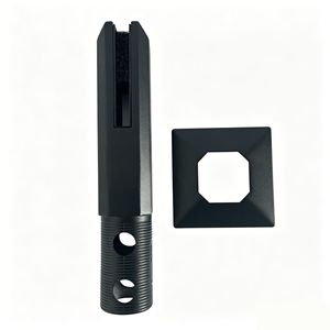 Accessori per Recinzioni Piscina <span class=keywords><strong>in</strong></span> Acciaio Inox 316, Montaggio a Incasso su <span class=keywords><strong>Cemento</strong></span>, Perno per Vetro con Punta Quadrata Lunga - Product Image 3
