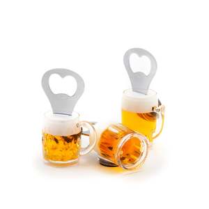 Kitchen Tool <b>Wine</b> Opener Custom Beer Cup Acrylic <b>Glass</b> Fridge Magnetic Bottle Opener - Product Image 2