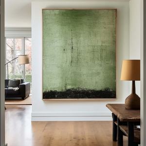 Pintura Contemporánea Minimalista Personalizada, Arte de Pared Hecho a Mano, Decoración del Hogar, Lienzo Abstracto, Pintura Acrílica Texturizada en 3D - Product Image 3