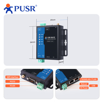 Convertisseur de serveur série RS485 RS232 vers WiFi PUSR client sans fil industriel passerelle Modbus protocole MQTT W610 (version Qualcomm)