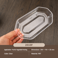 Groothandel Wegwerp Transparante PET Bootvormige Blister Verpakking voor Fruit en Groenten 0,3 mm Dik Aanpasbaar voor Landbouwproducten