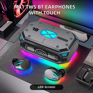 Écouteurs intra-auriculaires sans fil <span class=keywords><strong>M41</strong></span> TWS Écouteurs BT Contrôle tactile Réduction du bruit Indicateur de batterie LED Son stéréo USB-pour les jeux - Product Image 3