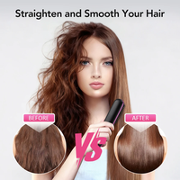 Sisir Rambut Panas 2-in-1 Isi Ulang, Sisir Pelurus Rambut Elektrik Tanpa Kabel, Sikat Penata Rambut Portabel, Sikat Pelurus Rambut Mini