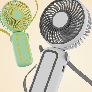 Summer Portable Mini Pocket Fan Three-Speed Rechargeable USB Electric Air Cooling Design Beautiful 5V English-speaking <b>Plastic</b> - Product Image 3