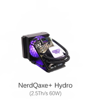 NerdMiner NerdQaxe+ Hydro 2.5Th/s 60W, machine de minage Bitcoin, minage solo, minage de crypto-monnaies, machine de minage BTC