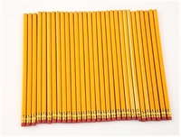 Crayons jaunes en gros d'usine, crayons HB, crayons en bois, stylos mignons