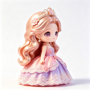 Figurine personnalisée <span class=keywords><strong>Princesse</strong></span> des rêves en boîte mystère 6+1, jouet en PVC, poupée mignonne de collection, décoration de bureau, cadeau pour filles - Product Image 3