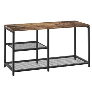 Suoernuo Living Room <strong>Rustic</strong> 3-Tier Sapateira Free Standing <strong>Shoe</strong> <strong>Racks</strong> Narrow <strong>Shoe</strong> <strong>Rack</strong> Storage Shelf <strong>Shoe</strong> <strong>Rack</strong> Bench - Product Image 2