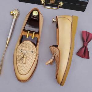 Zapatos de Vestir para Hombre 2026, de Piel Vacuna, con Punta en Pico, Antideslizantes, Transpirables e Impermeables, Color Verde, para Otoño - Product Image 4