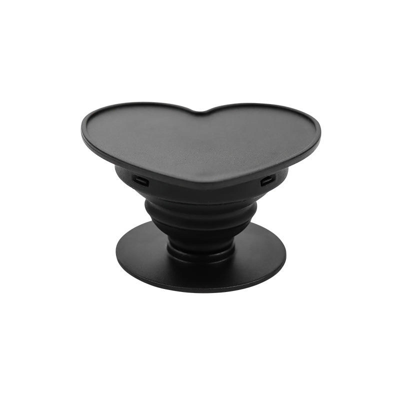 Grooved Heart Shape-Black