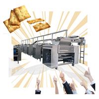 Ligne de production de biscuits au chocolat multifonctionnelle avec four électrique, pétrin, laminoir, machine de découpe pour usine