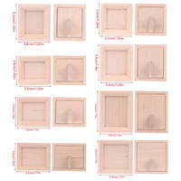 Populaire 1/12 bricolage couleur maison de poupée Miniature petit support photo affichage bois cadre photo Mini cadre photo en bois modèle jouets
