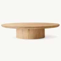 Table basse moderne de style contemporain, faite à la main, personnalisable, avec plateau en bois massif, cadre en bois antique, meubles de salon