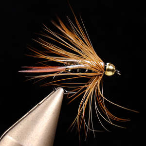 Mouche à tête perlée Copper Psycho Purple Prince Nymph pour la pêche à la nymphes euro-tchèque à la truite et au truite grise dans les rivières, les ruisseaux et les lacs - Product Image 3