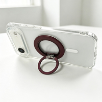 Support de téléphone portable universel pliable en alliage magnétique 360° avec fixation flexible pour tableau de bord de voiture et bureau