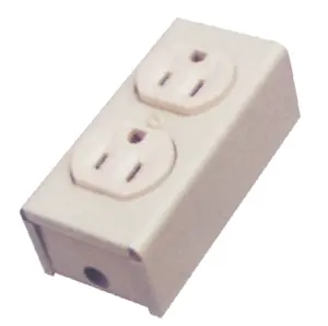 South America standard beige bakelite two position three hole six hole double wall socket outlet