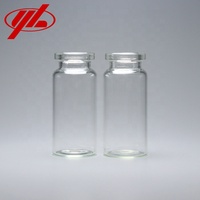 Flacon en verre borosilicaté ou sodocalcique pharmaceutique transparent ou ambré de 10ml
