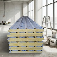 Panneau sandwich EPS ignifuge, panneau mural SIP métallique, kit de construction extérieur/intérieur pour chambre froide/atelier