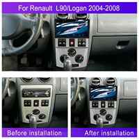 Podofo 9 ''autoradio Android sans fil Carplay Android Auto GPS RDS HIFI Autoradio pour Renault L90/logan 2004-2008 prix d'usine