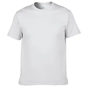 T-shirt en coton pour hommes, estival et simple, de haute qualité, impression de logo personnalisé, grande taille