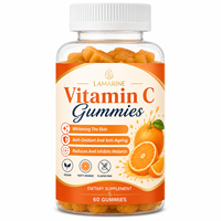 LAMARINE OEM Gummies à la vitamine C biologique 1500 mg, bonbons pour améliorer l'immunité, pour les cheveux, la peau et les ongles