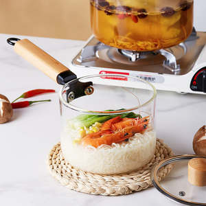 2024 marmite en verre 1.5/3.5L transparent grande capacité verre résistant à la chaleur marmite à soupe articles ménagers quotidiens - Product Image 5