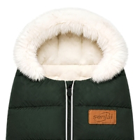 Couverture de poussette en fausse fourrure pelucheuse, imperméable, chauffe-pieds pour poussette, couverture de poussette d'hiver, enveloppe chaude pour poussette