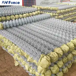 Usine galvanisée de grillage de barrière de maillon de chaîne enduite par PVC/vente en gros pour protéger la barrière de grillage de maille de diamant