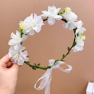 ที่คาดผมดอกไม้ประดิษฐ์ <span class=keywords><strong>LO</strong></span>-883 พวงหรีดดอกไม้สไตล์โบโฮสำหรับเจ้าสาวและการถ่ายภาพในงานเทศกาล - Product Image 1