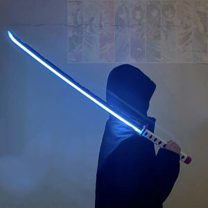 100CM Demon <span class=keywords><strong>Slayer</strong></span>: Kimetsu no Yaiba Lightsabre acrilico Anime plastica spada Laser con luce - Product Image 1