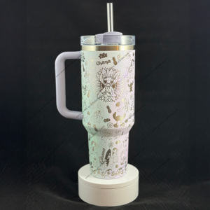 Venta al por mayor a granel logotipo personalizado grabado láser <span class=keywords><strong>Lilo</strong></span> <span class=keywords><strong>Stitch</strong></span> 40oz <span class=keywords><strong>taza</strong></span> tazas oro cobre vaso <span class=keywords><strong>de</strong></span> acero inoxidable con mango extraíble - Product Image 3