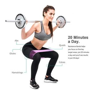 Banda de resistencia elástica deportiva de tela para glúteos femeninos <span class=keywords><strong>y</strong></span> cinturón de entrenamiento de <span class=keywords><strong>piernas</strong></span>, anillo de resistencia circular - Product Image 4