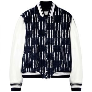 Chaqueta Varsity Bordada Personalizada de Alta Calidad, Chaqueta Letterman Vintage con Parches, Chaqueta Bomber Unisex de Estilo Urbano y Hip Hop - Product Image 1