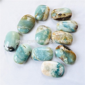 Pietre curative di cristallo di pietra di palma di calcite caraibica blu naturale all'ingrosso per la decorazione - Product Image 5