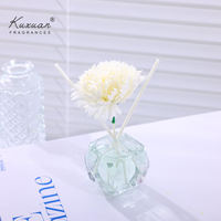 Diffuseur de roseaux d'huile essentielle de Offres Spéciales de 50ml avec bâton de fleur sans flamme pour le rafraîchissement de l'air à la maison et la boîte-cadeau de la Saint-Valentin