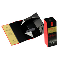 Caja de Regalo Plegable de Lujo para Whisky, Hecha a Medida, con Cierre Magnético, Grabado, Laminado Mate y Recubrimiento UV