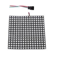 Écran de panneau LED WS2812B, 16x16 Pixels, Module W2812, lumière 5050 matrice, couleur de rêve, adressable individuellement, 5V