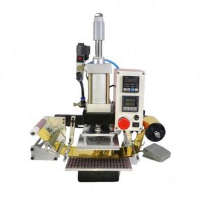 Hot Foil Stamping Machine <b>Paper</b> Collection Pneumatic Machine Leather Plastic PVC Logo Embossing Press Equipment - Product Image 2